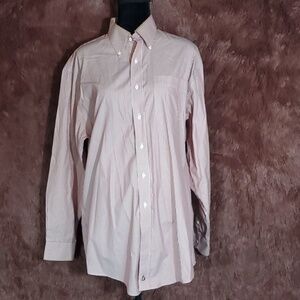 Nordstrom Red and White Stripe Dress Shirt